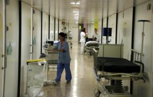 Mòduls d'Urgències a l'Hospital de Bellvitge, el 4 de gener de 2018. ACN