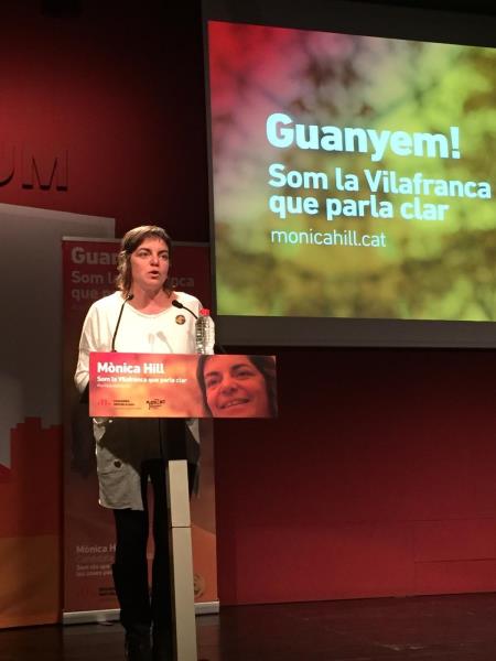 Mònica Hill, la candidata republicana a l'alcaldia de Vilafranca. ERC
