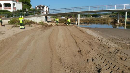 Neteja especial al Vendrell per recuperar-se dels efectes dels aiguats. Ajuntament del Vendrell