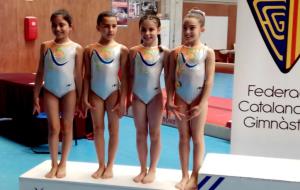 Noa Carmona, Katia Mondejar, Lucia Cortés i Fernanda Villanueva, 1 eres classificades