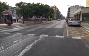 Nou asfaltat del carrer de Josep Coroleu. Ajuntament de Vilanova