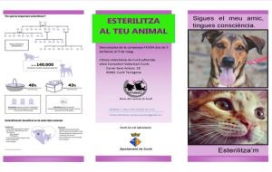 Nova campanya a favor de la tinença responsable d'animals de companyia a Cunit. EIX