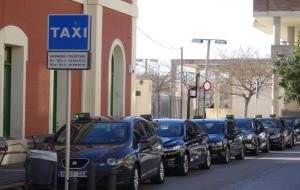 Parada de taxis de Vilafranca. Ramon Filella