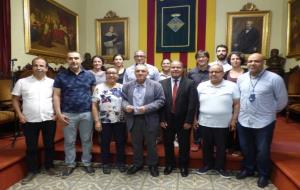 Pere Regull rep una delegació d’alcaldes del Marroc en el marc d’un projecte sobre democràcia participativa. Ajuntament de Vilafranca