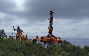 Pilar dels Bous de la Bisbal del Penedès al cim del Montmell. Bous de la Bisbal