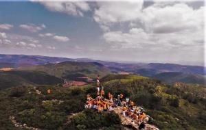 Pilar dels Bous de la Bisbal del Penedès al cim del Montmell