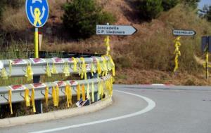 Pla mig de la rotonda que enllaça la presó amb la carretera C-55. ACN