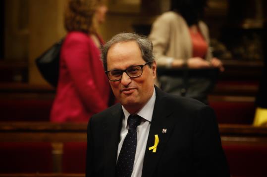 Pla mig de Quim Torra al Parlament, 12 de maig del 2018. ACN