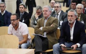 Pla mig d''El Bigotes', Pablo Crespo i Francisco Correa en la jornada del judici de la trama valenciana de Grürtel a l'Audiència Nacional. ACN