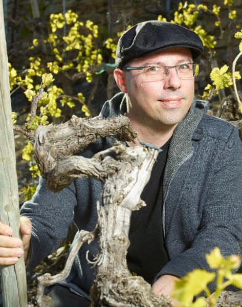 Pla mitjà del biòleg expert en genètica vitivinícola José Vouillamoz, Premi Honorífic del Festival Most 2018 . EIX