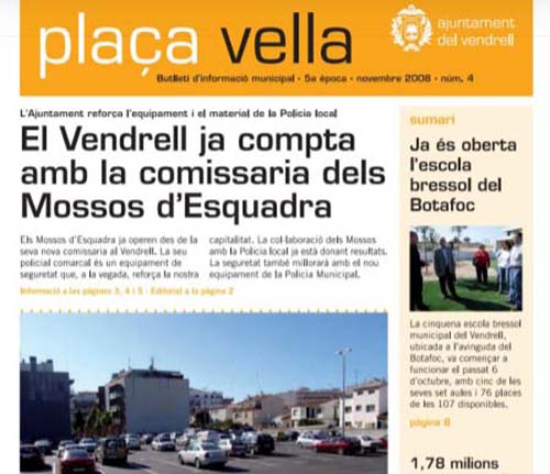 Plaça Vella. Revista municipal del Vendrell  . Eix