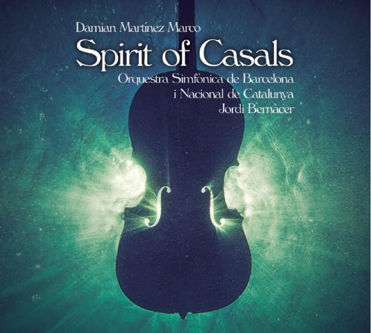 Portada del disc de Damian Martínez amb l'OBC d'homenatge a Pau Casals, 'Spirit of Casals'. Warner Classics