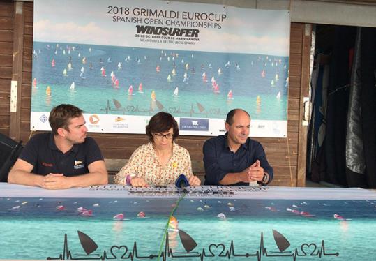 Presentació del Campionat Europeu de Windsurf Clàssic, Grimaldi Eurocup & Spanish Open Championship. Xavier Rondon