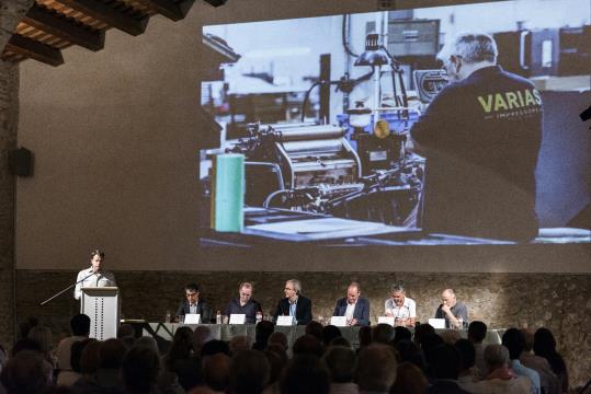 Presentació del llibre sobre el centenari de Gràfiques Varias. Jaume Vilaseca