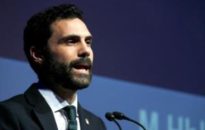 Primer pla del president del Parlament, Roger Torrent. Imatge del 20 de gener de 2018. ACN