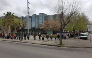 Protesta als jutjats de Vilanova contra els empresonaments