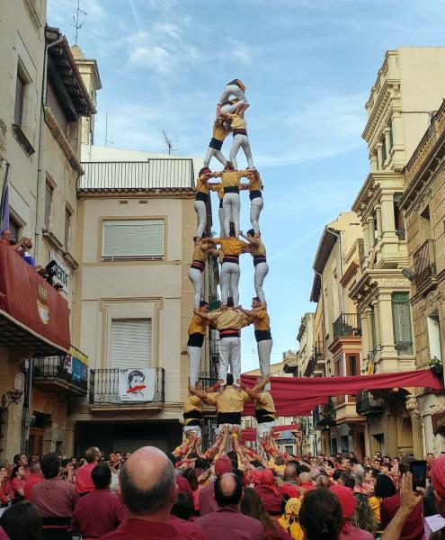 Quatre de vuit bordegàs, a l'Arboç. Albert Guillaumes