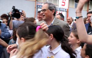 Quim Torra, president de la Generalitat, visita les Fires de Maig de Vilafranca