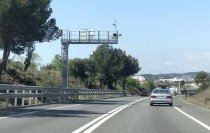 Radars de tram a la C-31 a Vilanova i la Geltrú. Eix