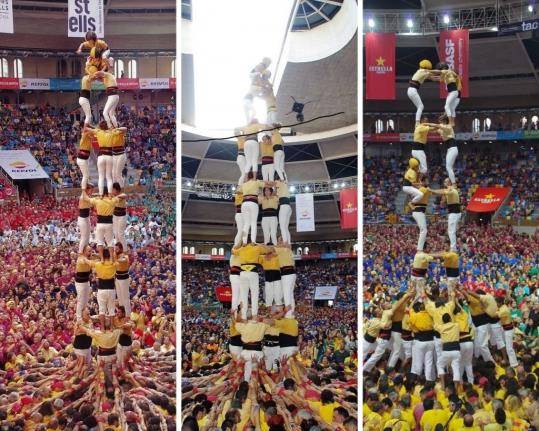 Revàlida del tres i el quatre de vuit dels Bordegassos, ensopegada amb la torre al Concurs. Yoko