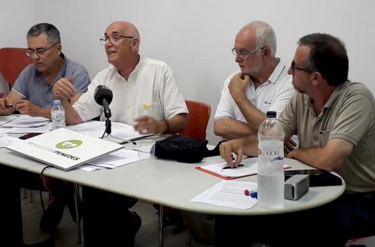 Roda de premsa de la Plataforma Provegueria Penedès. Eix