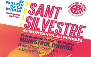 Sant Silvestre de muntanya a Monistrol d’Anoia. Eix