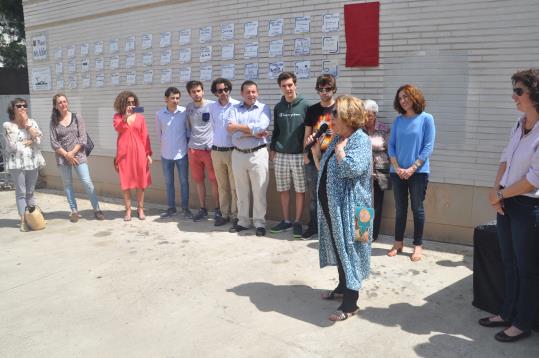 Sitges homenatja l’artista Dolors Luján a la Plaça dels Artistes. Ajuntament de Sitges