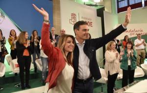 Susana Díaz i Pedro Sánchez a Sevilla. PSOE