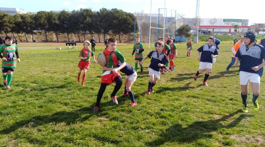 Trobada d’escoles de rugbi de Vilanova. Eix