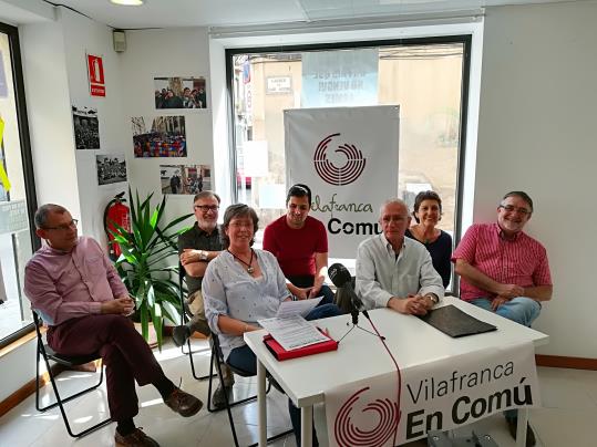 Vilafranca en Comú es tornarà a presentar a les eleccions municipals 