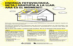 Vilafranca promou una campanya per a la instal·lació de plaques fotovoltaiques a les llars