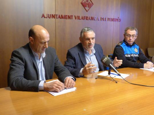 Vilafranca va denunciar durant el 2017 un total de 16 persones per fer pintades al carrer. Ajuntament de Vilafranca