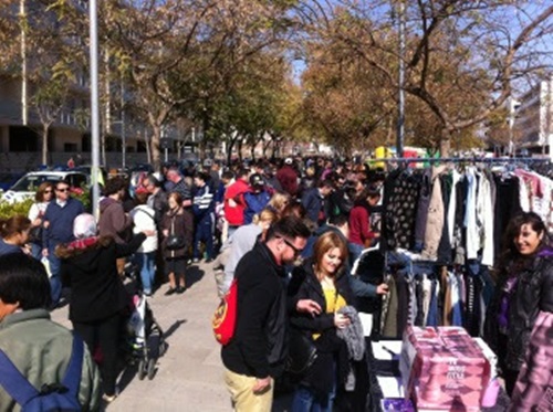 Vilanova acull el diumenge 4 de març una nova edició del mercat de segona mà i intercanvi. Ajuntament de Vilanova