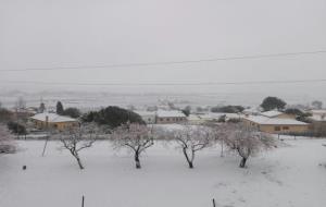 Vilobí del Penedès. nevat aquest matí. Susagna Jansà