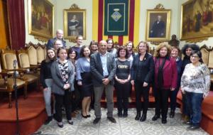 Visita a Vilafranca d’un grup de 15 mestres de 8 nacionalitats en el marc d’un programa europeu. Ajuntament de Vilafranca