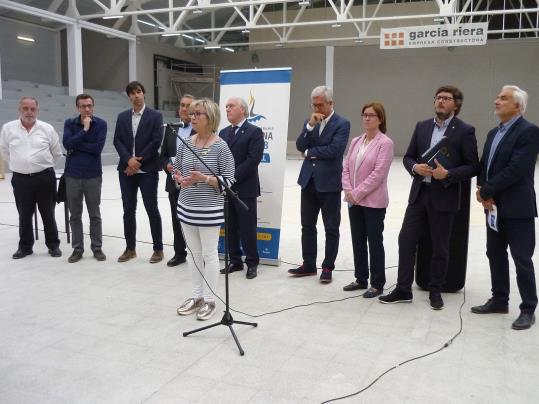 Visita d’obres a les obres de remodelació del Pavelló del CE Vendrell amb motiu dels Jocs Mediterranis Tarragona 2018. Ajuntament del Vendrell