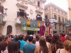 9 persones podran veure la Festa Major de Vilafranca des del balcó de la Casa de la Vila. Ajuntament de Vilafranca