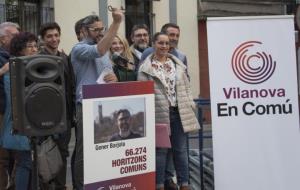 Acte de campanya de Vilanova en Comú. Eix