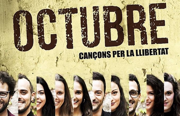 “OCTUBRE” de A Grup Vocal amb la participació de la Polifònica de Vilafranca i Cor Xamusia