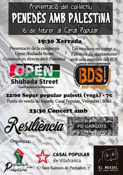 Presentació del col·lectiu Penedès amb Palestina 