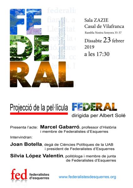 Projecció del documental Federal a Vilafranca del Penedès 