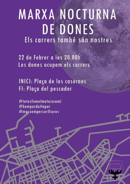 Marxa Nocturna de Dones a Vilanova i la Geltrú. 