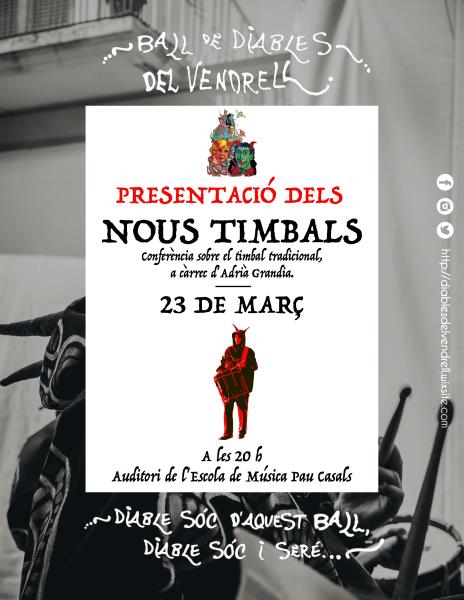 Presentació dels nous timbals del diables del Vendrell