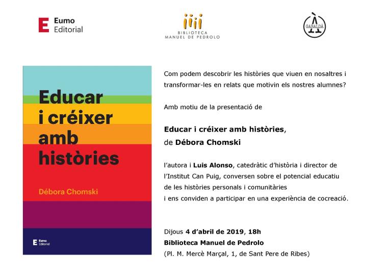 Presentació del llibre Educar i créixer amb històries, de Débora Chomski