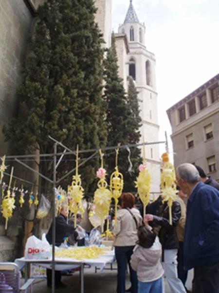 Mercat de palmes i palmons a Vilafranca