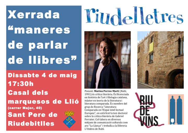 Riudelletres: jornada literària