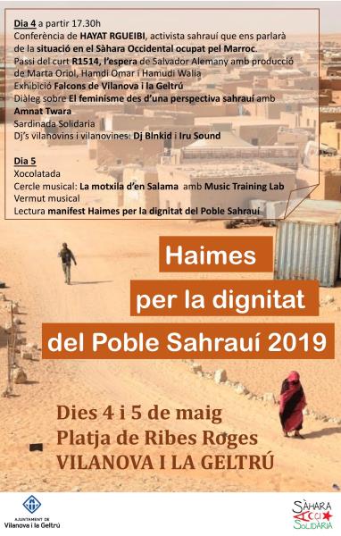 Haimes per la dignitat del poble sahrauí