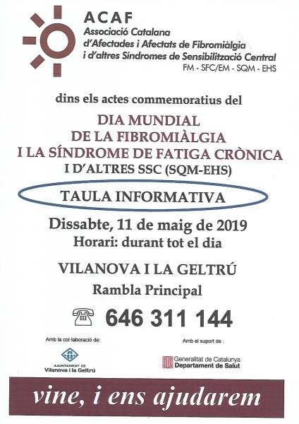 Dia Mundial de la Fibromialgia i Sindrome de Fatiga Crónica