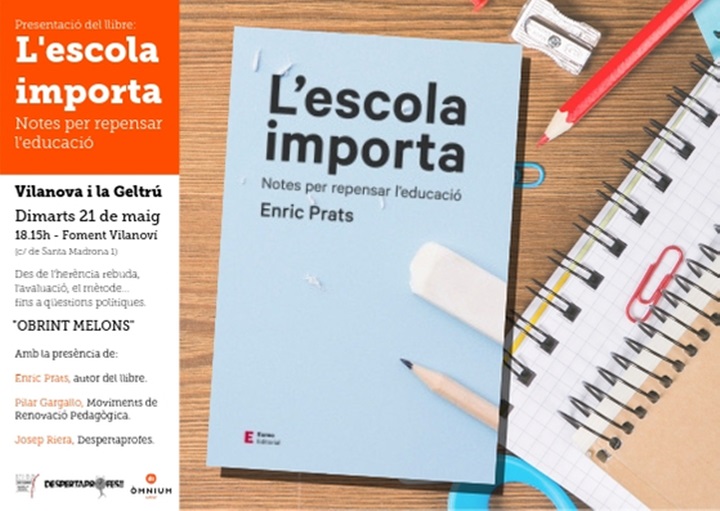 sentació del llibre “L’escola importa”, d’Enric Prats