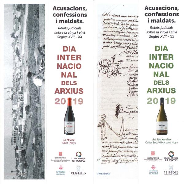 Acusacions, confessions i maldats. Relats judicials sobre la vinya i el vi. Segles XVII –XX